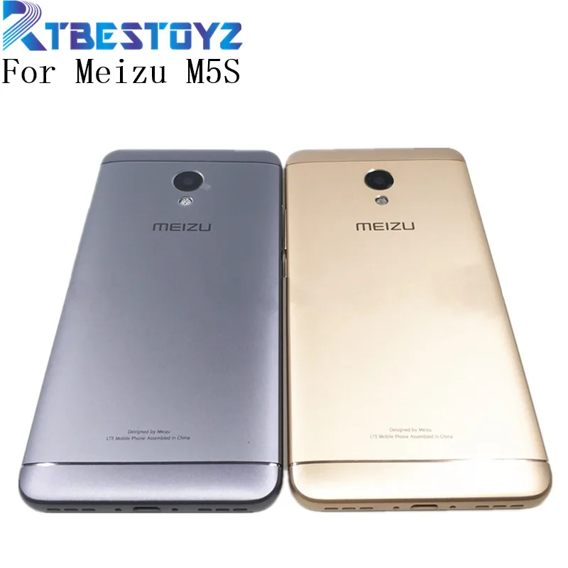 Корпус для Meizu M5S M612H M612M металлическая батарея задняя крышка мобильного телефона запасные части чехол с кнопками объектив камеры