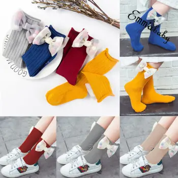 

Cute Baby Girls Ankle Short Princess Socks Cotton Lace Frilly Ruffle Big Bow