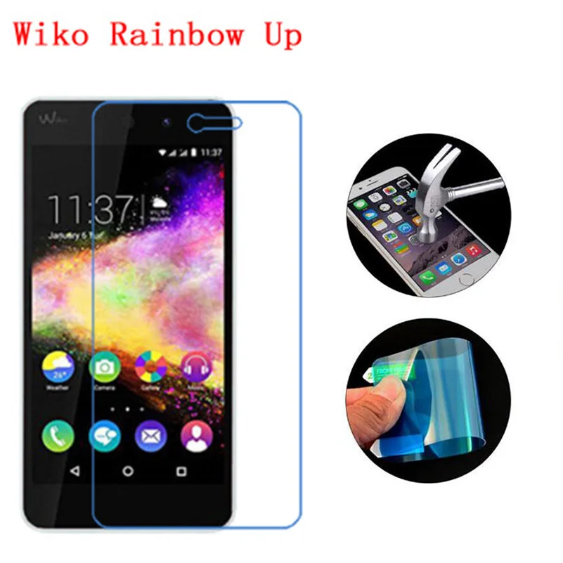 3PCS For Wiko Rainbow Up Screen Protector Premium Tempered Glass Soft