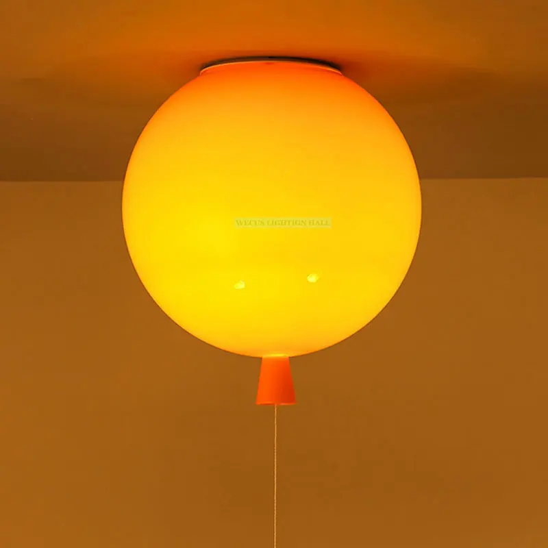  D300mm ball shape ceiling light beautiful children bedroom ballon lamp foyer colorful decoration li - 32672068438