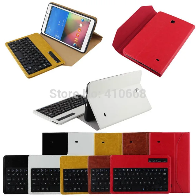 

Detachable Wireless Bluetooth Keyboard Leather Protective Case Cover For Samsung Galaxy Tab 4 8" 8 inch T330+Pen Free Shipping