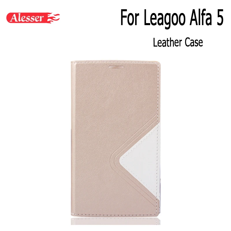 

Alesser For LEAGOO ALFA 5 Case Official Protector Flip Leather Case Back Cover for LEAGOO ALFA 5 Smartphone