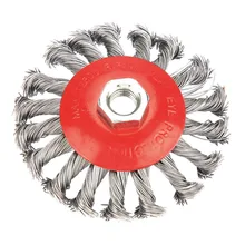1 шт Высокое качество твист круговая, из стальной проволоки кисти, пазы отполированы под шлифовальный станок инструмент