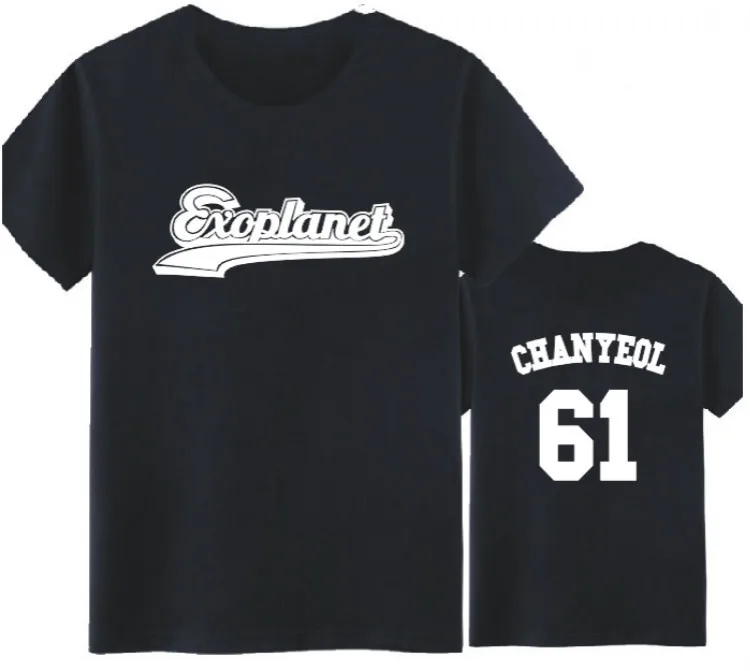 Женская летняя футболка New Planet No. 3 exo kpop EXO Xiumin Chanyeol Sehun Baekhyun Футболка k pop pop|shirt