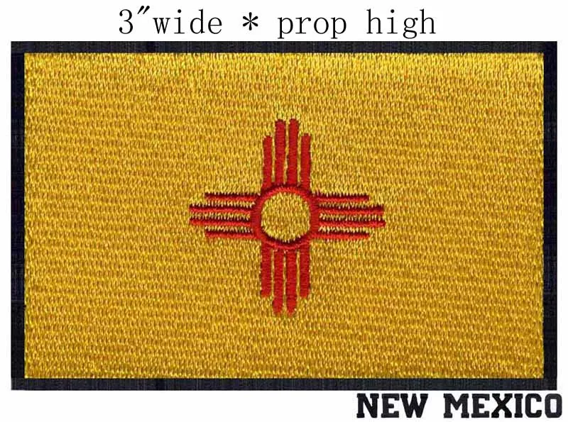Новый флаг Мексики 3 дюйма широкая вышивка нашивка для Santa Fe/Head de Vaca/Great Plains | Дом и