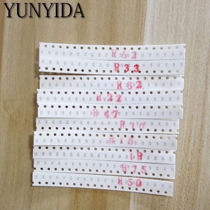 200 шт. 1% 0603 Резисторы SMD Ассорти DIY комплект, 10 valueX20pcs = 200 шт. 1R00 R820 R750 R620 R500 R470 R330 R220 R150 R100