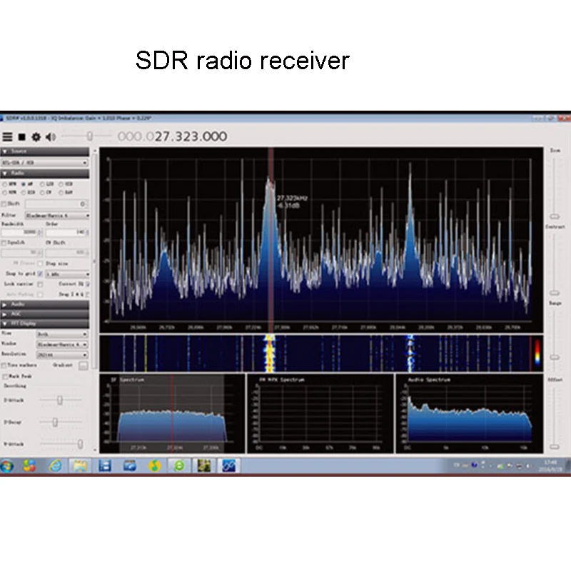RTL2832-SDR Full-band Receiver 100K-1.7GHz SDR Radio Receiver Short-wave Broadband Receiving Section RTL2832-SDR Full-band Receiver 100K-1.7GHz SDR Radio Receiver Short-wave Broadband Receiving Section