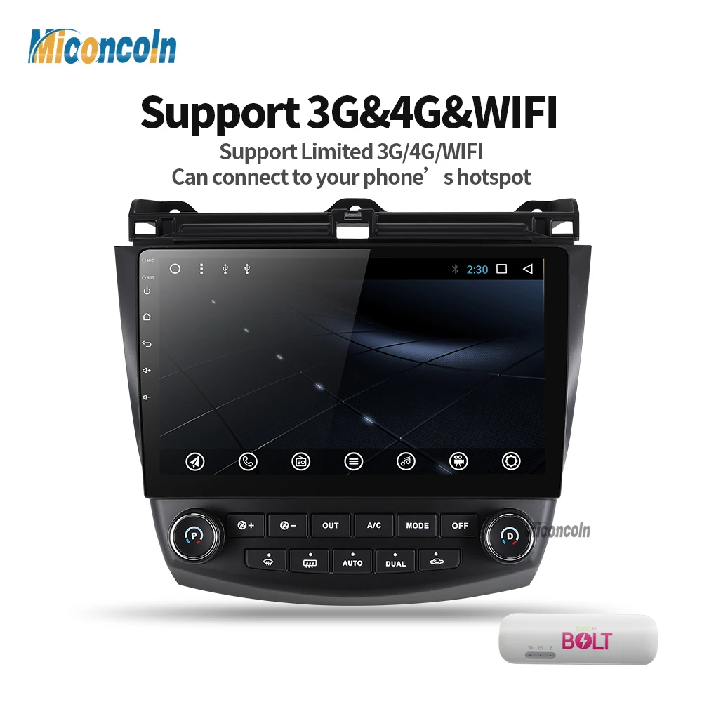 Top 2G+32G android 8.1 car dvd gps player for Honda Accord 7 2003-2007 with car radio video player gps navigation car stereo 2