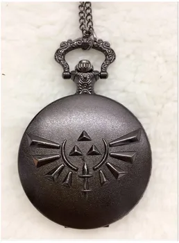 

Game The Legend of Zelda: Skyward Sword Black Quartz Pocket Watch Analog Pendant Necklace Men Womens Watches Chain Gift