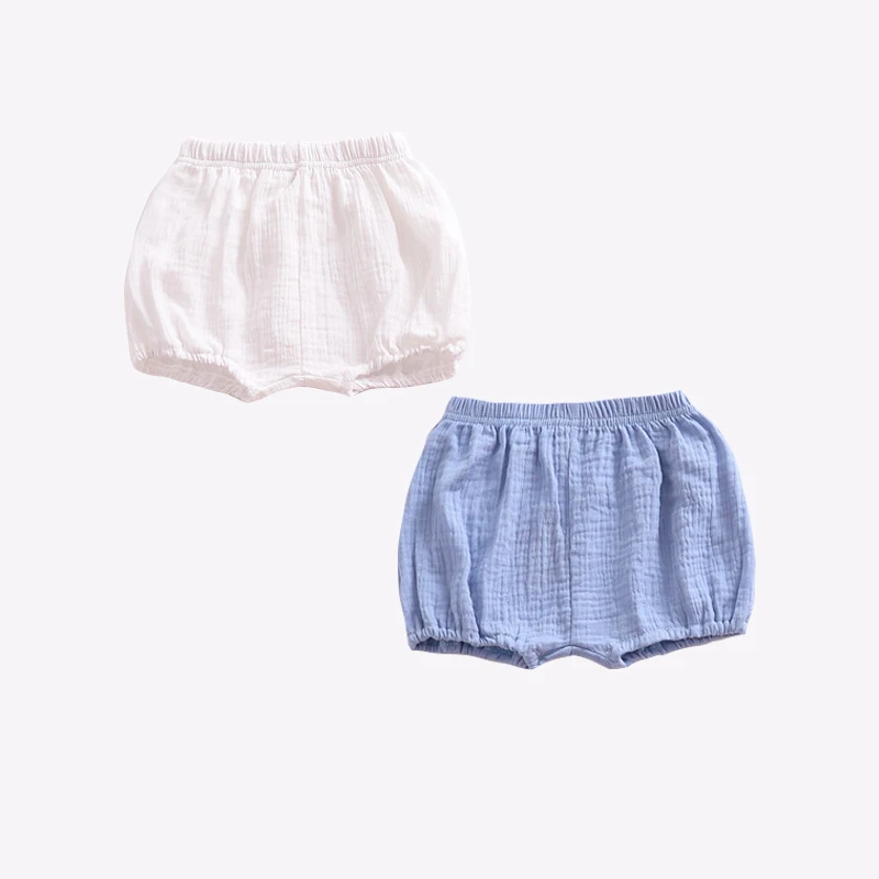 Cieik 2pcslot Cotton Shorts Bloomers Baby Girl Diaper Cover Boys Toddler Shorts Trousers Newborn Summer Infant PP Soft Short  (25)