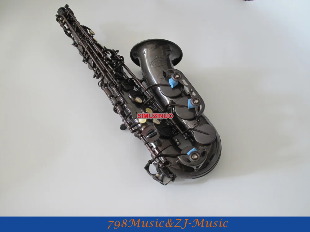 Новый Античная бронза Eb Alto саксофоны ушка в виде ракушки ключ Высокая F # sax Новый