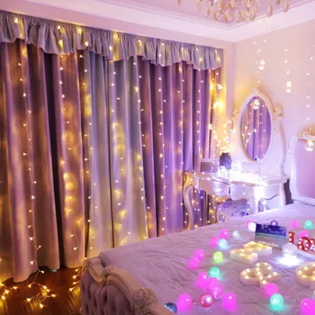 

3Mx3M 300 LED Curtain Icicle String Light Romantic Wedding Festival Party Decoration Star Curtain LED Fairy Light