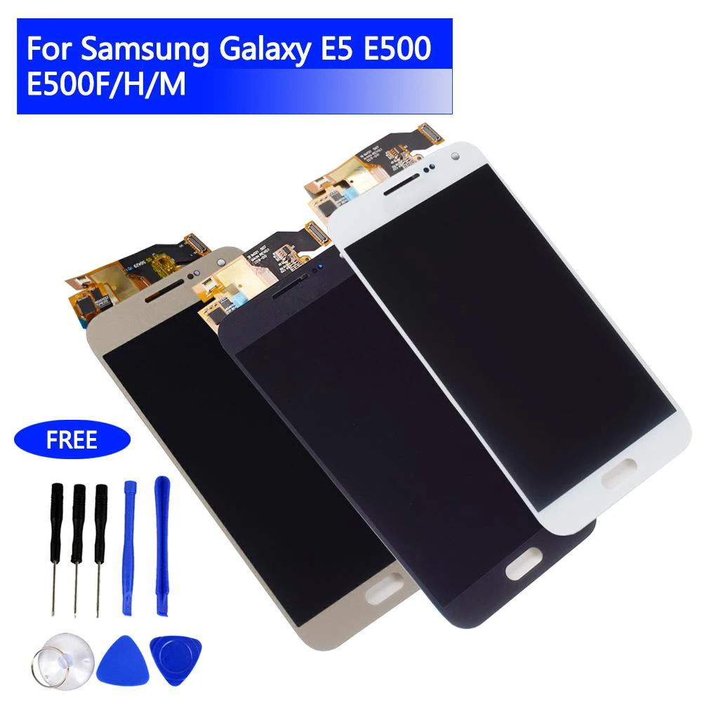 ЖК дисплей сенсорный экран дигитайзер для Samsung Galaxy E5 E500 E5000 E500F/H в сборе