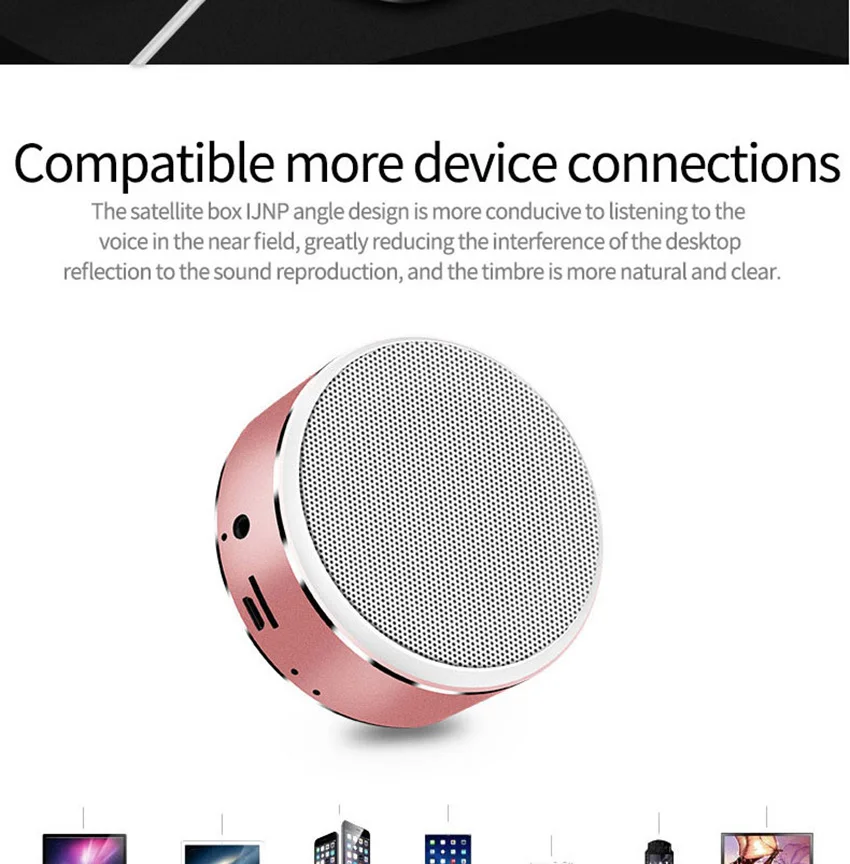 A8L Портативный Bluetooth Динамик мини Беспроводной стерео сабвуфер Звук Box AUX TF карты MP3 плеер с микрофоном для телефонов Tablet
