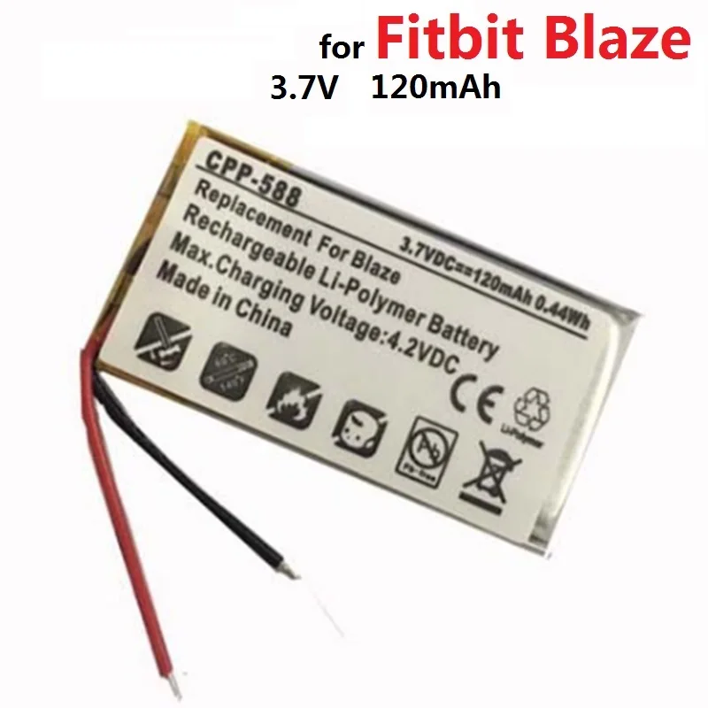 

Battery for Fitbit Blaze Smart Watch 3.7V 120mAh New Li-Polymer Rechargeable Batterie Pack Replacement LSSP321830 +Track Code