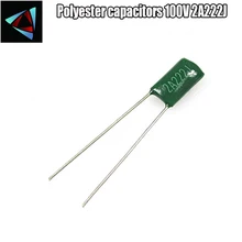 30pcs Polyester film capacitor 2A222J 100V 2.2nF 0.0022uF