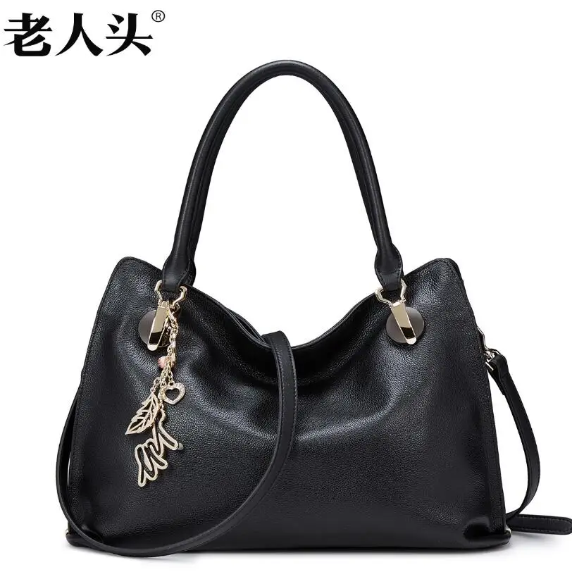 

Famous brands top  Cow Leather  women bag  The new leisure simple Messenger bag Fashion handbags Shoulder bag