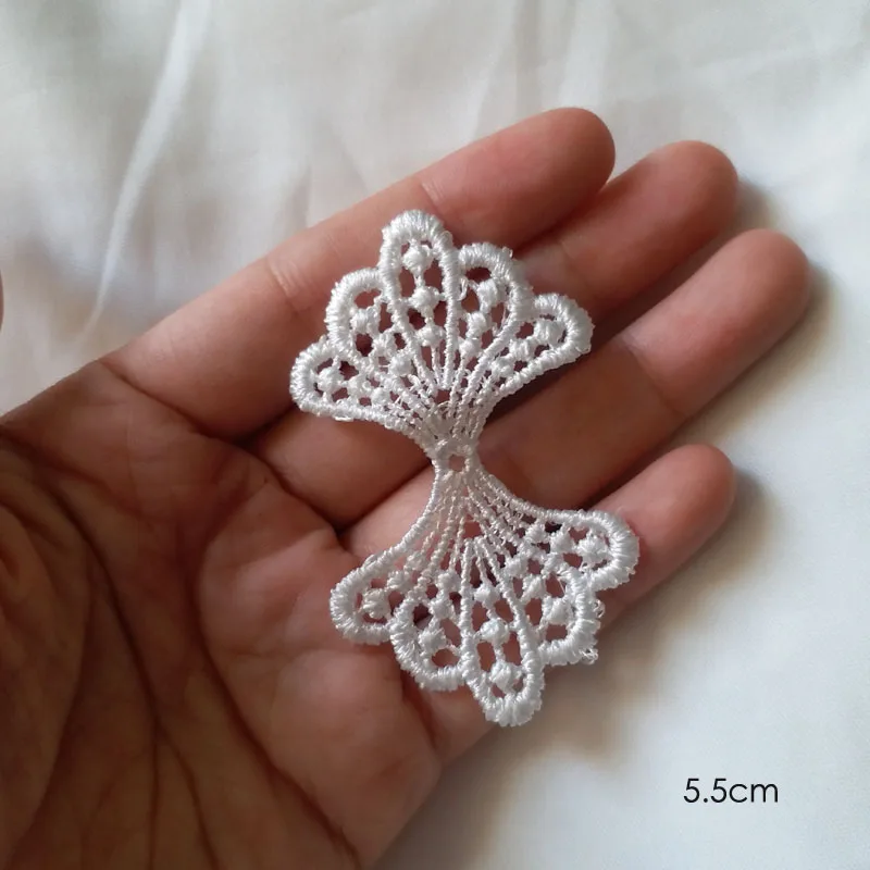 3pc/lot Water-soluble embroidery lace bowknot patches for clothing cute white appliques parche DIY handmade clothes accessories 3pc/lot Water-soluble embroidery lace bowknot patches for clothing cute white appliques parche DIY handmade clothes accessories