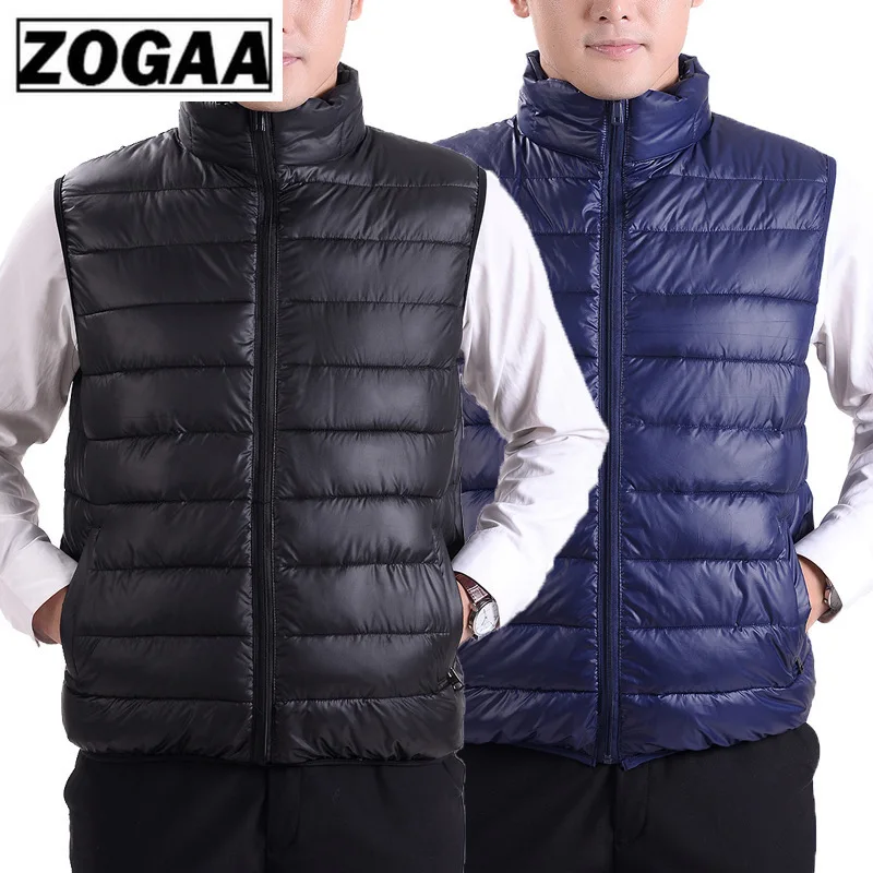 

Winter Men Down Vest Fashion Male Sleeveless Vest Jacket Warm Down Jacket Plus Size Women Sleeveless Jackets Plus Size 4XL