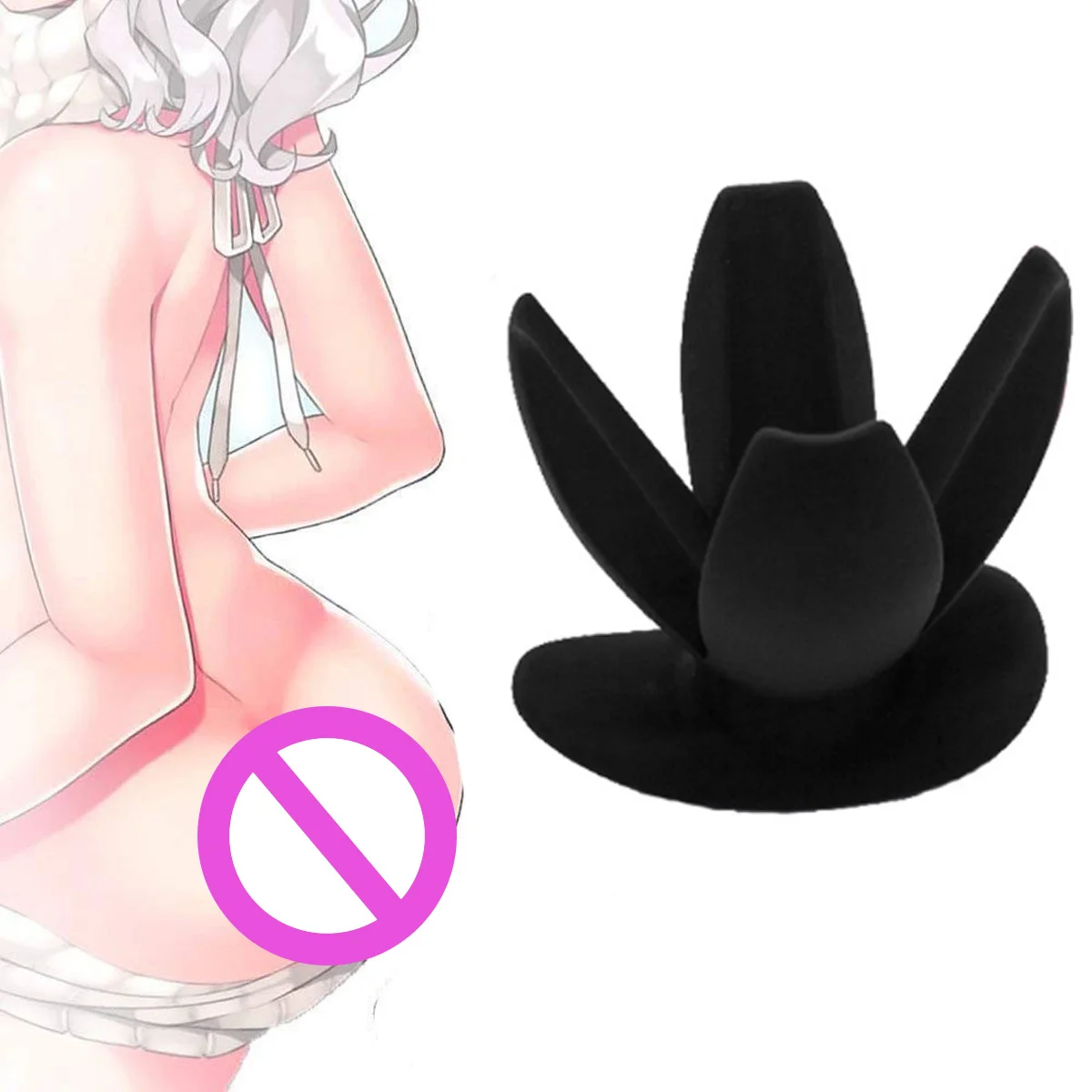 Silicone Anal Dilator Hollow Petal Tunnel Butt Plug Vaginal Speculum Expansion Sounding Sex Toy For Gay Man Women L1 | Красота и