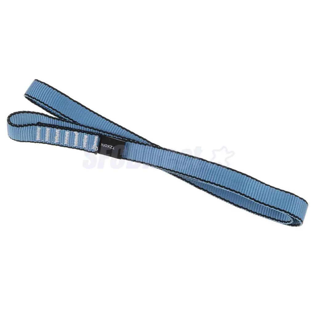 4pcs Safety Rock Climbing Mountaineering Sling Webbing Strap Cord Lanyard Loop Quick Connect 23KN