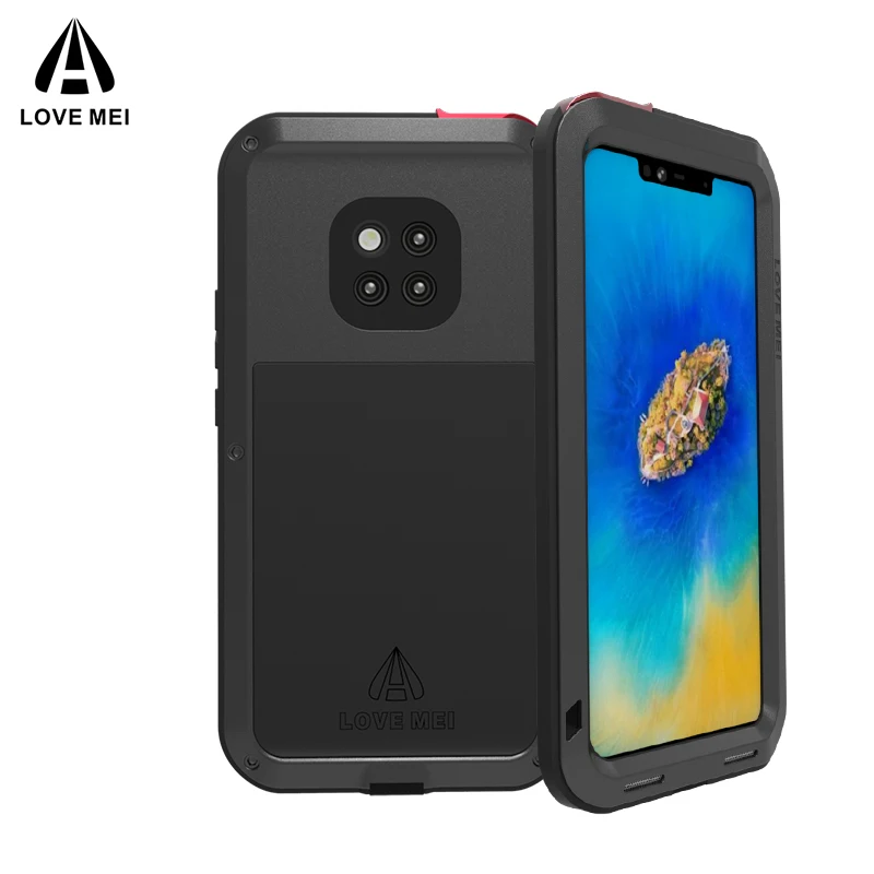 

Metal Case For Huawei Mate 20 Pro Case Mate20 Shockproof Cover 360 Full Body Protective Armor Case for Huawei Mate 20 Lite Case