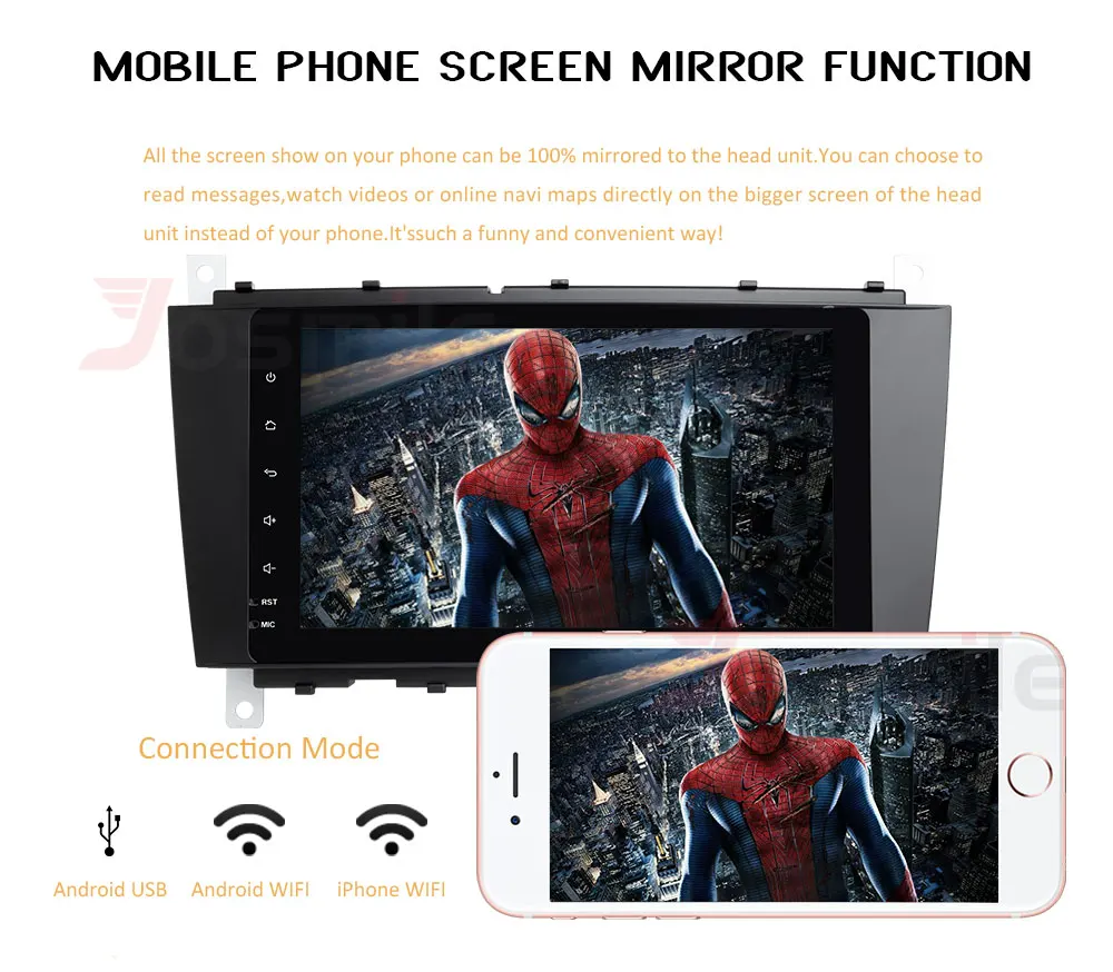 Sale Android8.0 Car DVD Player For Mercedes Benz C Class W203 2004-2007 c200 C230 C240 C320 C350 CLK W209 2005 Sat Navi GPS Radio 3