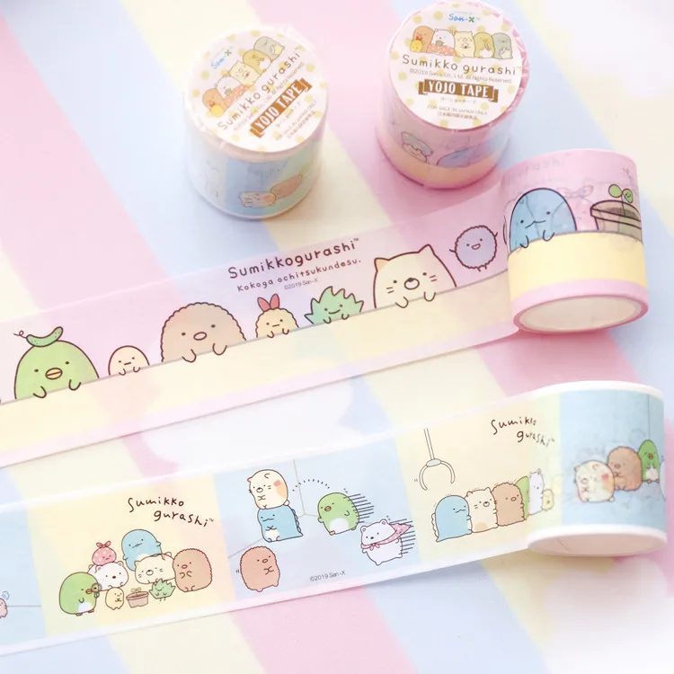 

cartoon lovely sumikko gurashi Masking Washi Tape Decorative Adhesive Tape Decora Diy Scrapbooking Sticker Label Stationery