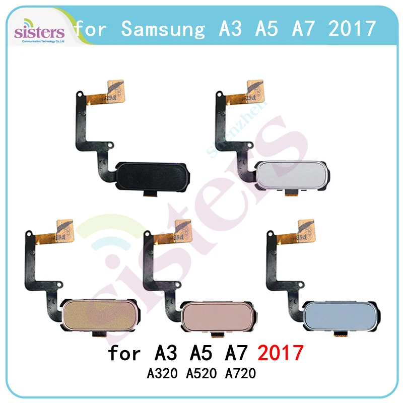 Отпечаток пальца гибкий кабель для Samsung Galaxy A3 A5 A7 Home Button A320 / A520 (2017) Touch ID Sensor