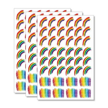 

3Pcs Waterproof Rainbow Flag Tattoo Stickers Women Body Art Colorful Stickers Rainbow Temporary Tattoos