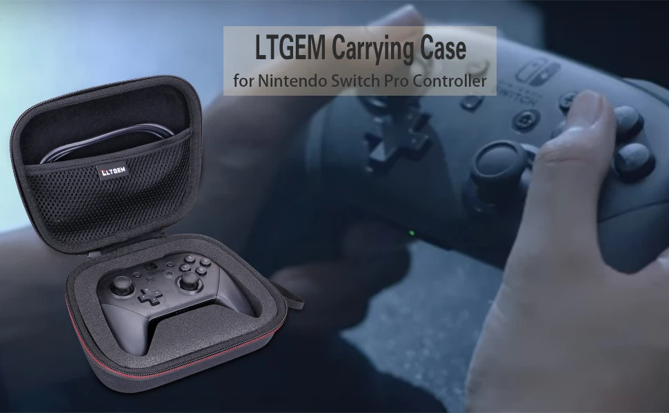 LTGEM EVA черный Переносной жесткий футляр для контроллера nintendo Switch Pro