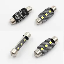 FSYLX гирлянда C5W светодиодный 36 мм/39 мм/41 мм CAN-шина, плафон Авто 3030 светодиодный ярче C5W светодиодные сигнальные фонари C5W светодиодное верхнее освещение лампа