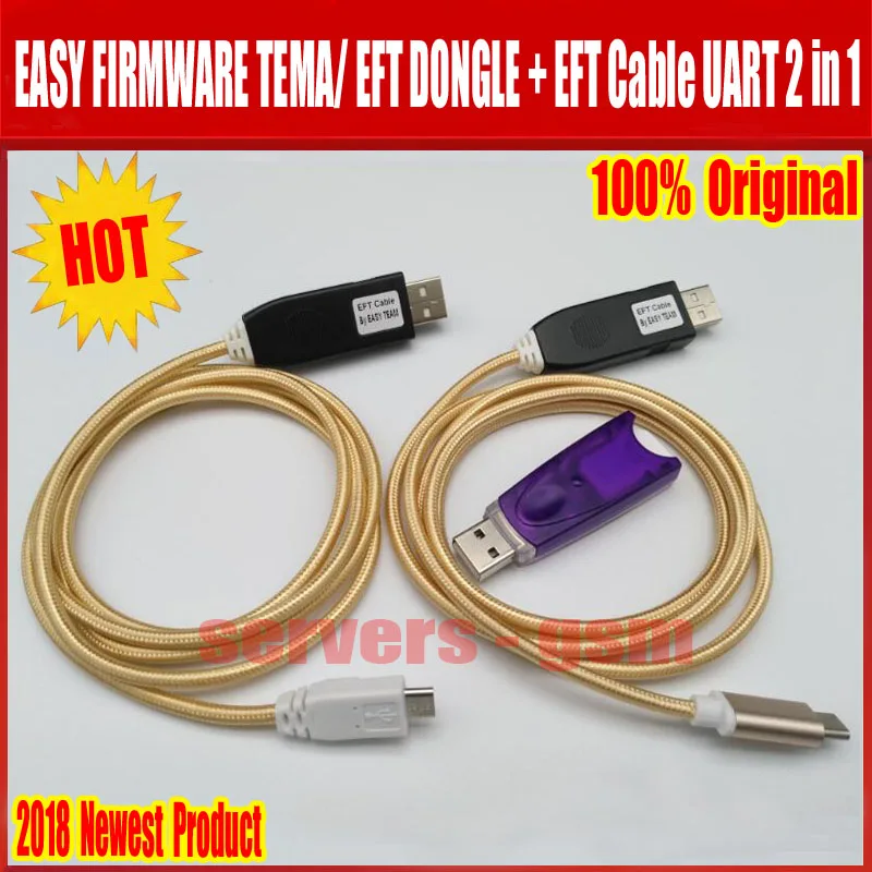 Новейшая оригинальная простая прошивка TEMA/EFT DONGLE+ EFT кабель UART 2 в 1