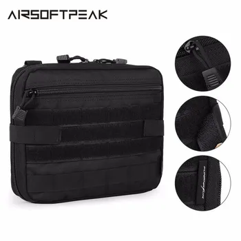 

New 1000D Nylon Outdoor Tactical Molle Pouch Durable Multi-functional Bag Waterproof Hook&Loop Zipper Large Capacity Case Bags