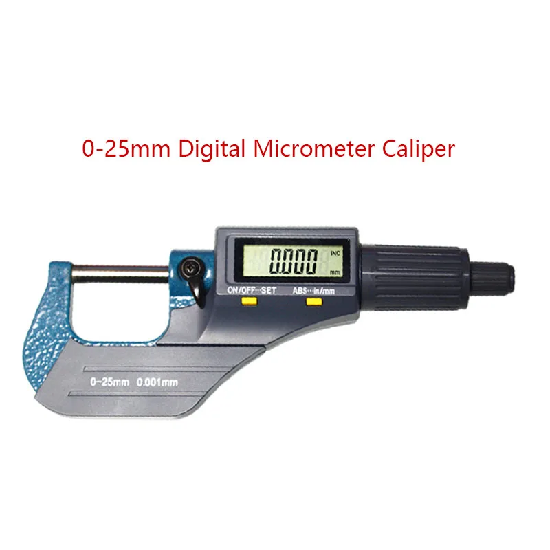 0.001mm Electronic Outside Micrometer 0 25mm Digital Micrometer Caliper