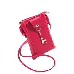 Женская модная сумка на плечо, твердая накладка олень, сумка через плечо, сумка на плечо, сумка для телефона, кожаная сумка для Кроссбоди