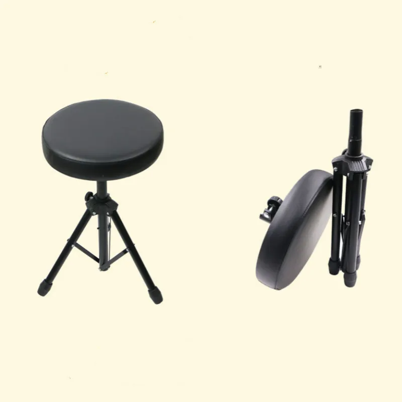 

High Quality Piano Stool Round Chair For Electronic Drum Metal Piano Stool Keyboard Steel Lifting Stool Height Adjustable