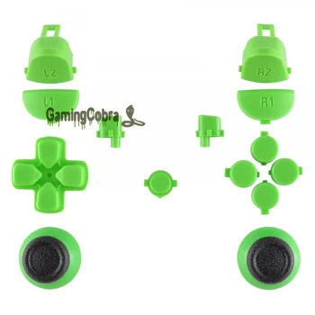 

Solid Green Thumbsticks Buttons for PS4 Pro Slim Controller CUH-ZCT2 JDM-040 JDM-050 JDM-055