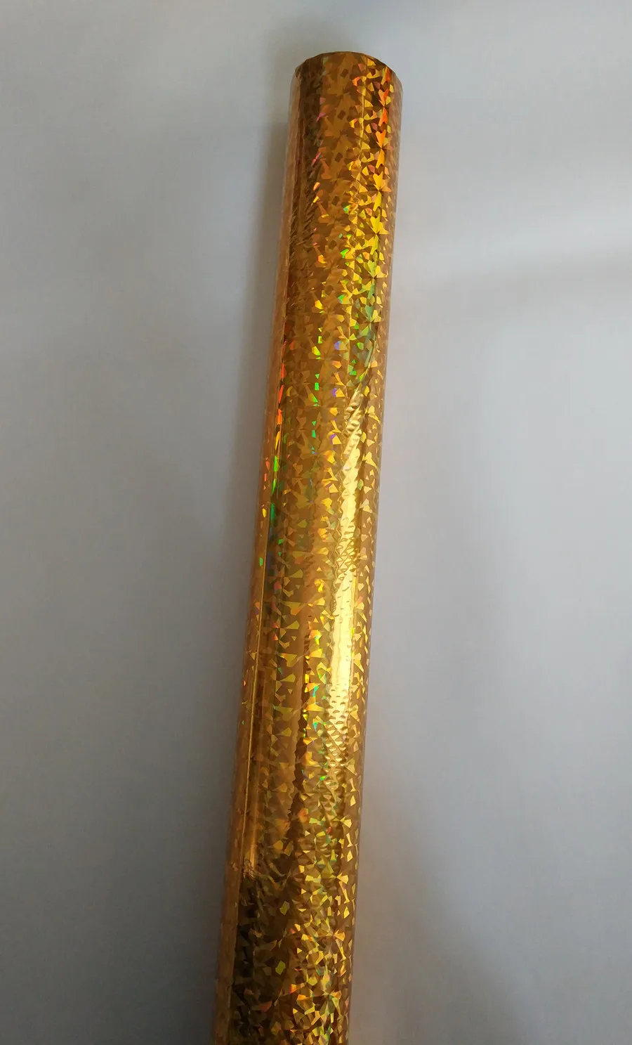 plástico da cor do ouro 16 cm x 120 m ou 21 cm x 120 m