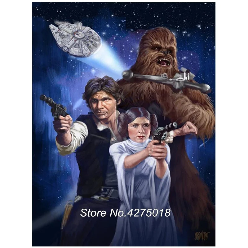 

Diamond Embroidery Star Wars DIY Diamond Painting Cross Stitch Kits Full Rhinestone Unfinished mosaic Room Decor CF940
