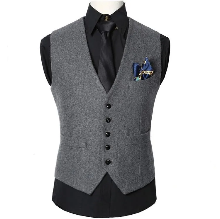 High quality New Men Suit Vest Dress Vests Men'sWaistcoat Casual Men