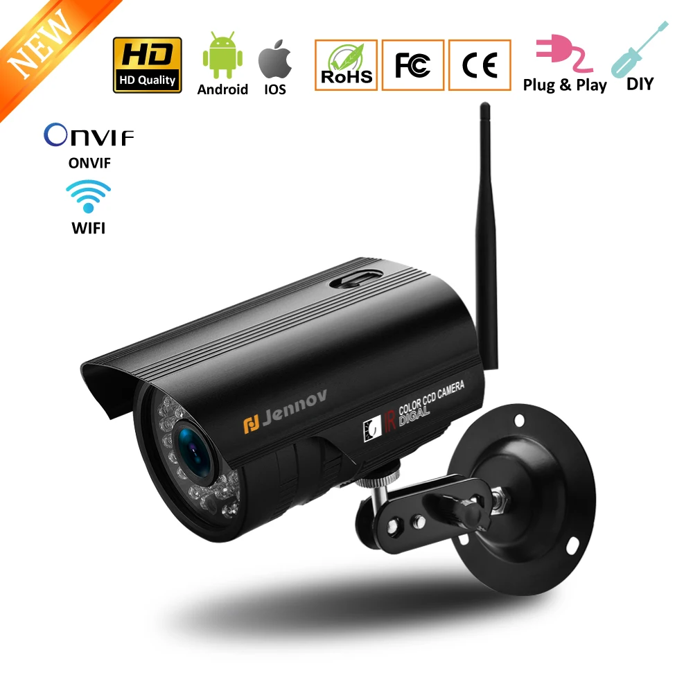 

Einnov Onvif IP Camera Home Wireless Security Camera Outdoor Video Surveillance Wifi IR Waterproof Bullet HD CCTV720P 960P 1080P