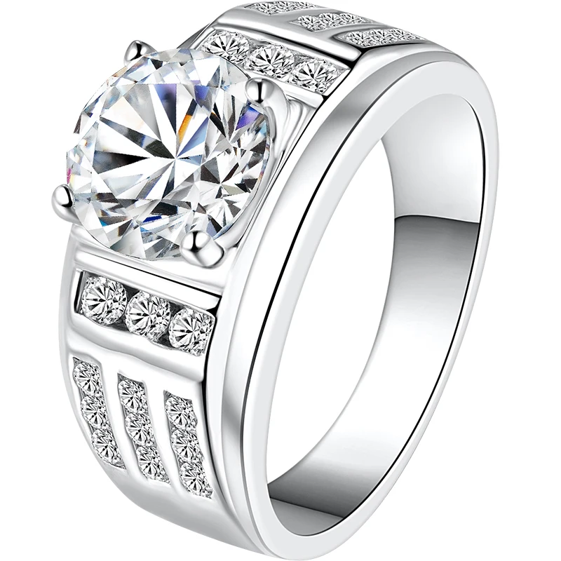 18 К 750Au золото Муассанит Алмаз человек кольцо D Цвет VVS с национальным сертификатом MO-0015