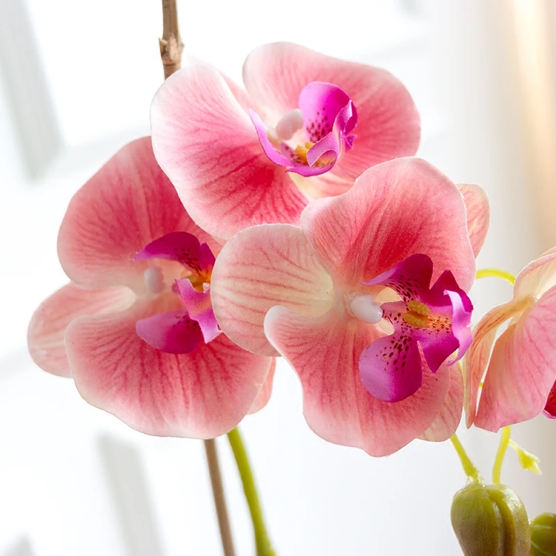 искусственные цветы в горшке Phalaenopsis Моделирование цветок гостиная мебели