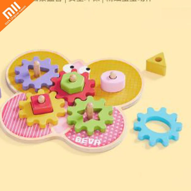 xiaomi mijia Beva puzzle gear игрушка детская мульти-игра безопасная и экологически чистая твердая деревянная детская сшивающая игрушка