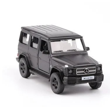 В коробке) Mercedes-Benz g-class модель автомобиля из сплава Игрушечная модель автомобиля - Цвет: hei