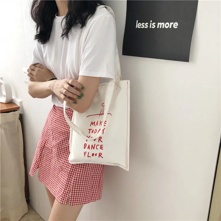 

2018 New Fashion Women Shopping Bags Canvas Letter Casual Fashion Women's Hand bags Tote Bag Casual Shoulder Bags