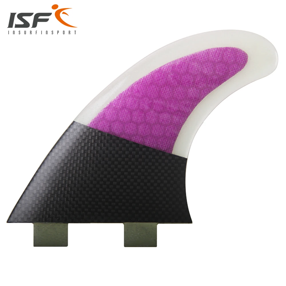 Insurfin Carbonfiber Surfboard Fins Thruster Fin Set (3) FCS Compatible