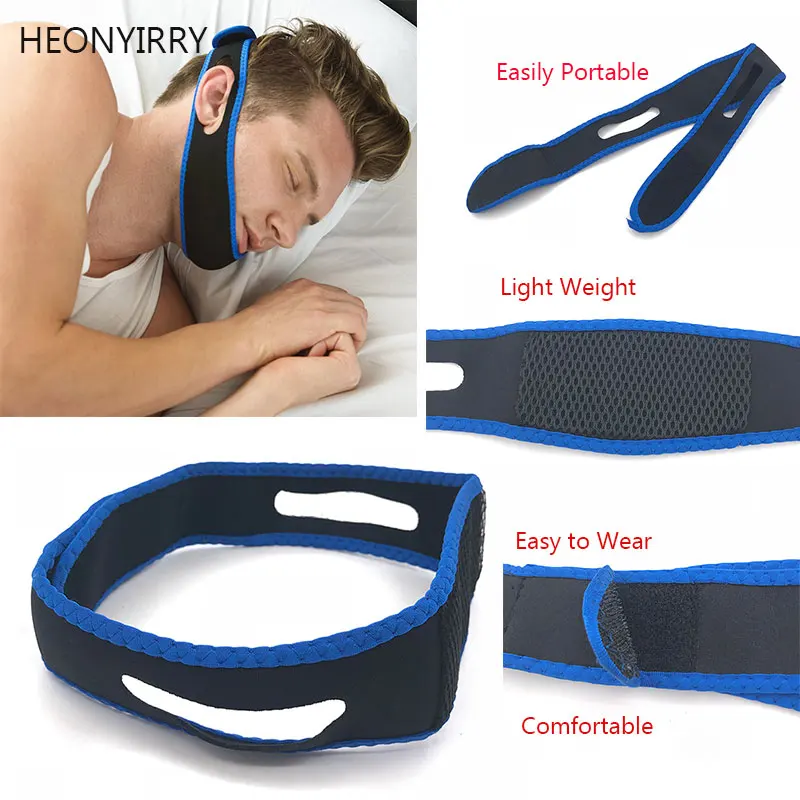Anti Snore Chin Strap Stop Snoring Snore Belt Sleep Apnea Chin Support