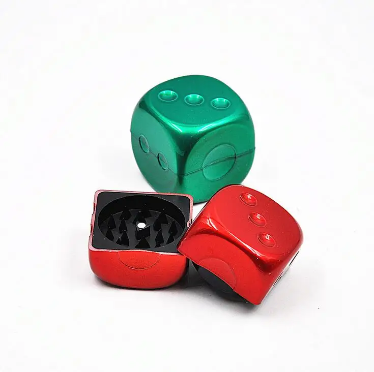 Funny Dice Style Weed Grinder Creative Design Hand Spinner Herb Tobacco